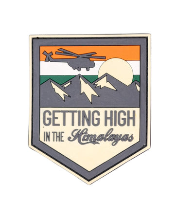 Getting High in the Himalayas – Adventure Jet Silicon Patch (IAF-Themed Travel Art)
