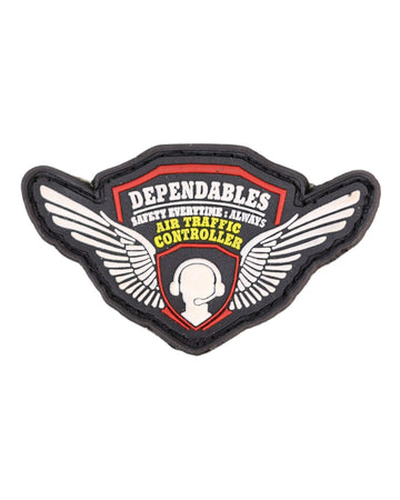 Air Traffic Controller Dependable Wings – Vintage Flight Crew Silicon Patch (Heritage-Inspired Design)