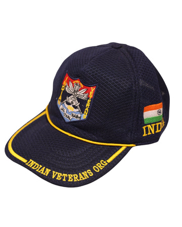 Tri-Service Honor - Indian Veterans Org Cap ( Net mash fabric )