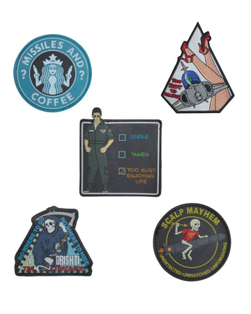 Combat Attitude Patch Combo (Set of 5)
