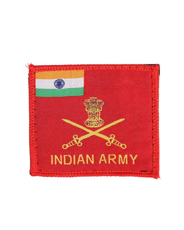 Indian Army Badge – Regimental Flag Weaving Patch (Pride Edition)