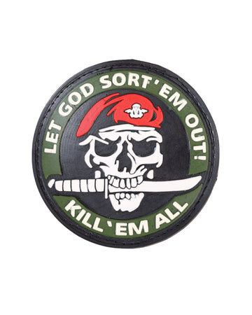 Kill ’Em All – Skull Commando Silicon Patch (Combat Grit Edition)