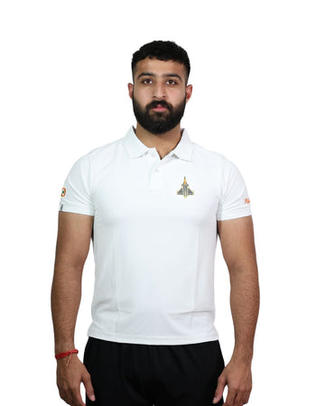 Rafale White Polo T-shirt