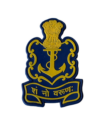 Indian Navy Logo Silicon Patch