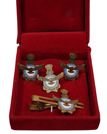 Indian Air Force Cuffling, Tie Pin and Lapel Set