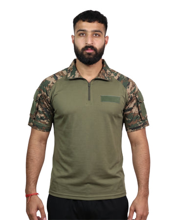 Half Sleeve Tactical Polyester Matty T-Shirt