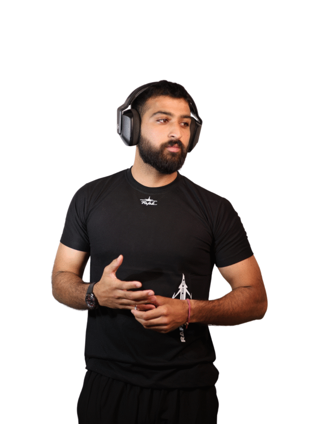 "Rafale Run” – Squadron Sport Tee (Cotton) Athletic Fit | White Fighter Print | GenZ Drop"