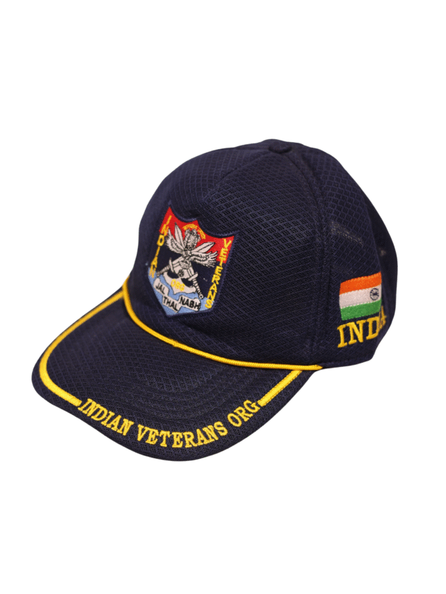 Tri-Service Honor - Indian Veterans Org Cap ( Net mash fabric )