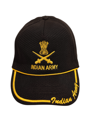 Sena Classic - Indian Army Tribute Cap (Black & Gold Command Edition)