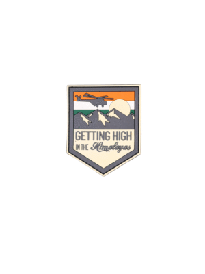 Getting High in the Himalayas – Adventure Jet Silicon Patch (IAF-Themed Travel Art)