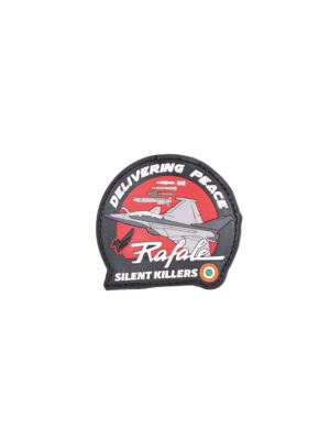Rafale - Silent killers patch red and black silicon partial - round patch