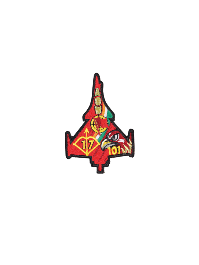 Vajra 17x101 – Symbolic Fighter Jet Embroidered Patch (IAF Tribute Art)