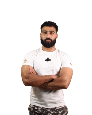 Rafale White Signature (Cotton) Round Neck T-Shirt Embroidered print