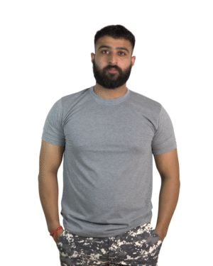 Grey Under Shirt New Combat Round Neck Cotton T-Shirt