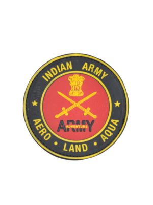 “Indian Army Aero-Land-Aqua” Emblem round silicon Patch