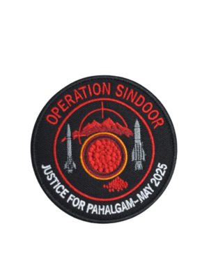 Operation Sindoor Justice for Pahalgam embroidered round patch