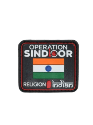 Operation Sindoor Religion Indian Flag Arm Silicon Patch