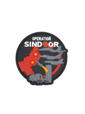 Operation Sindoor Red and Black target IAF Round Silicon patch