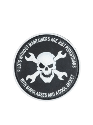 Maintainers Skull Silicon Round Patch
