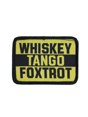 Whiskey Tango Foxtrot Arm Weaving Patch