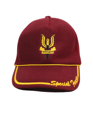 Balidan Embroidered Indian Army Special Forces Cap - Maroon Colour