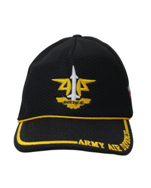 Army Air Defence Black net mesh embroidered Cap