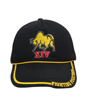 14 Squadron Bulls Black net mesh embroidered Cap