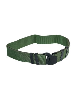 Green Nylon Belt with Metal Buckel