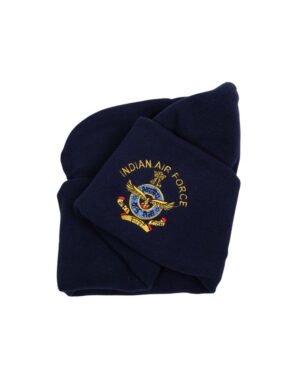 Indian Air Force Fleece Woollen Cap - Blue