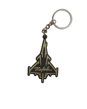 Rafale Silicon Keyring- Black and Grey (Indian Air Force)