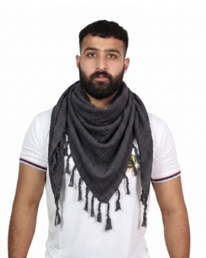 Cotton Afghani Shemag Patka - Grey